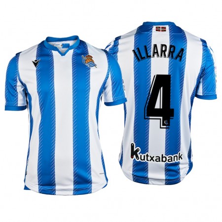 Koszulka Real Sociedad Asier Illarramendi 4 Domowe Koszulki Piłkarskie 2019-2020 Krótki Rękaw
